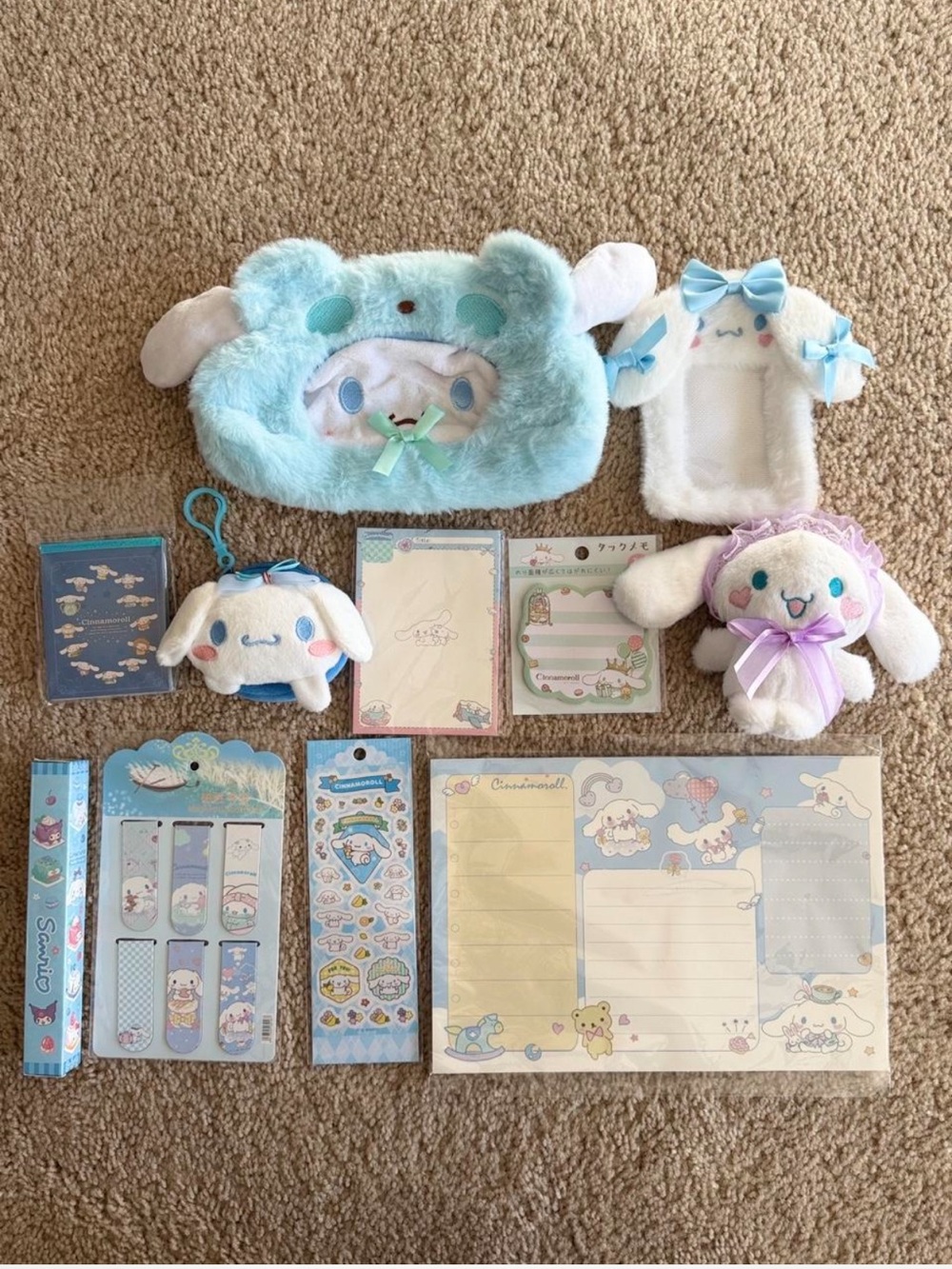 Sanrio Cinnamoroll Plush & Accessories Set - Light Blue, White, Lavender